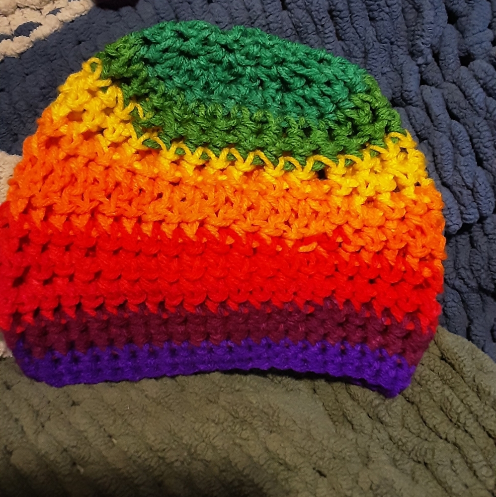 Handmade crocheted beanie
